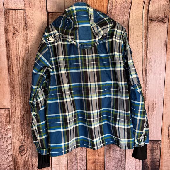 O'Neill Jacket Coat Freedom Series Plaid Snowboard Ski Large 10K Winter Warm - Picture 2 of 8